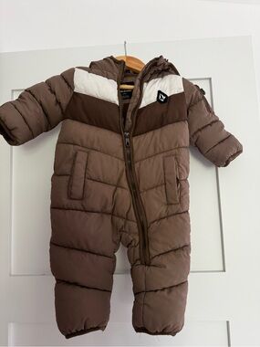 Volcom Toddler Brown and Cream Puffer Jacket